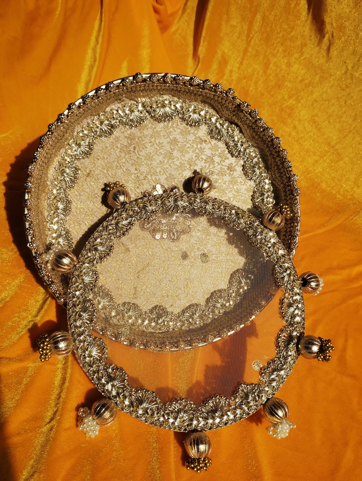 Golden Karwa Chauth Thali Set