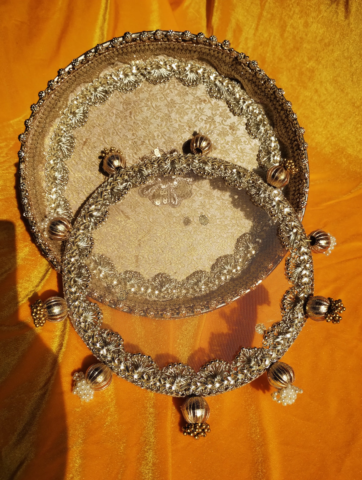Golden Karwa Chauth Thali Set